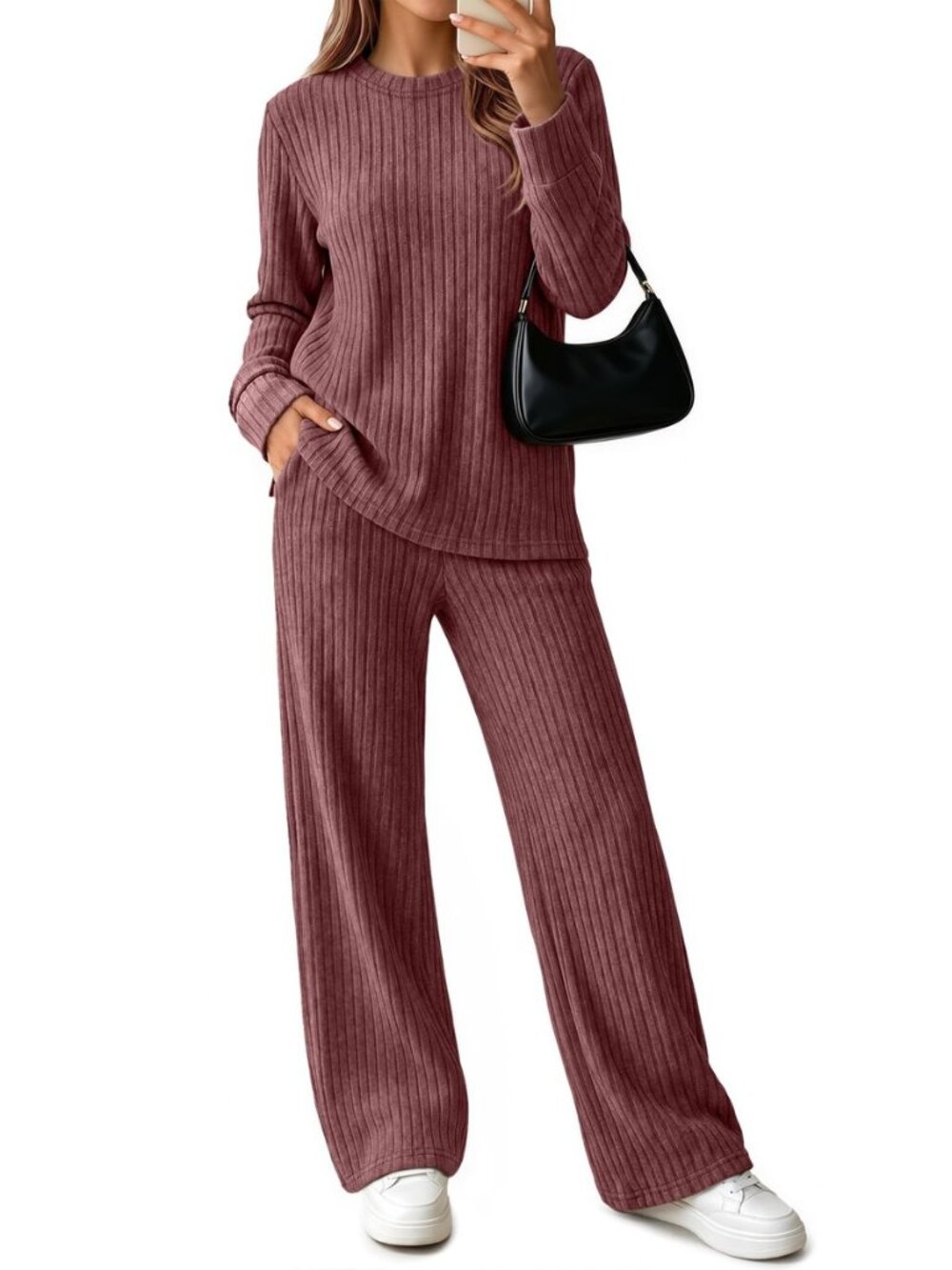 2 Piece Women's Lounge Sets Sweater and Pants